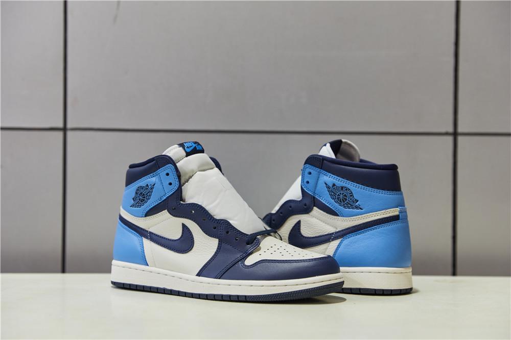 PK God Air Jordan 1 retro high OG Obsidian retail leather ready to ship